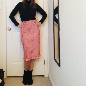 Odille Spring/Fall Midi Flower Skirt